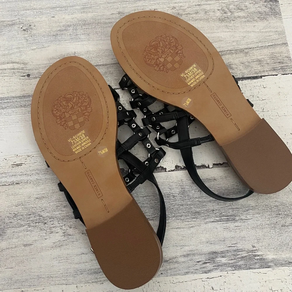 Vince Camuto Richintie Cage Sandal Black 7.5
